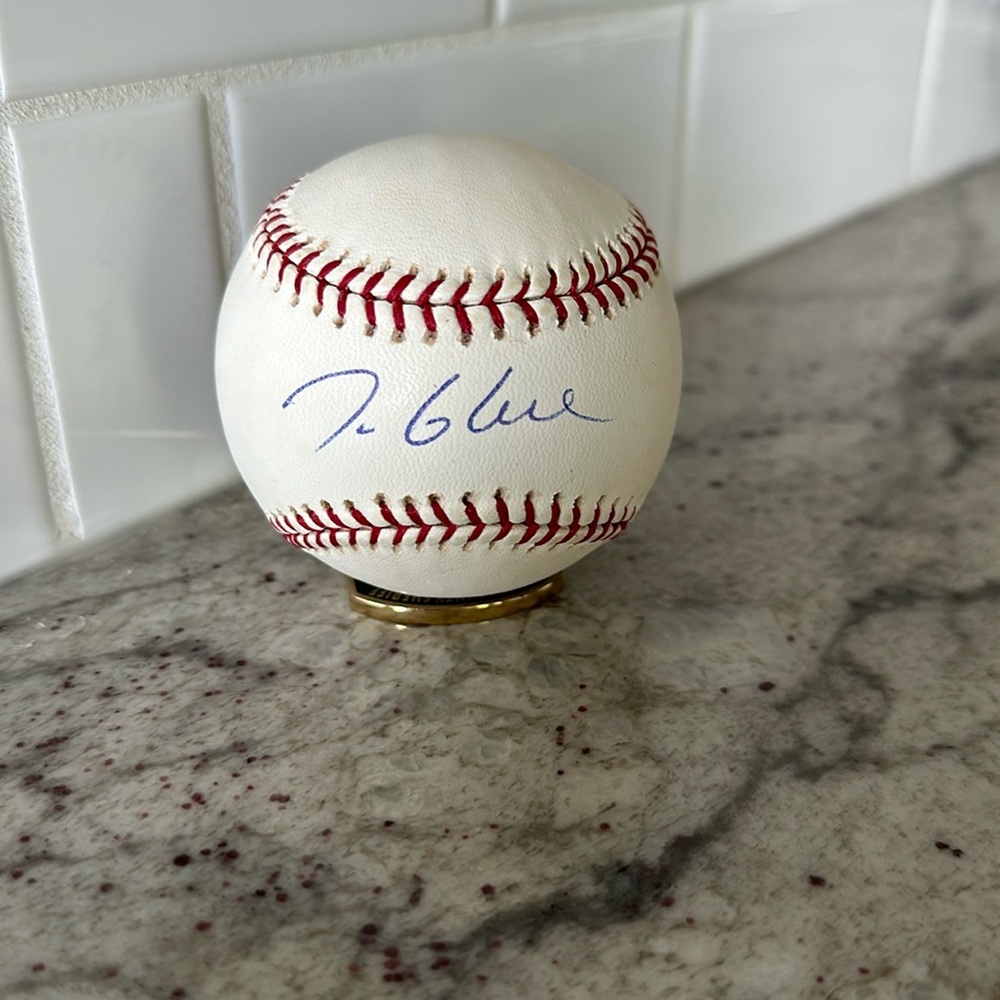 Tom Glavine signed autograph baseball Atlanta Braves